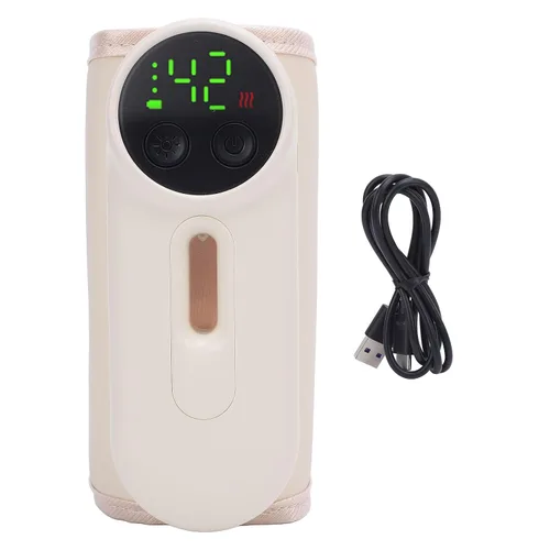 Calentador de biberones portátil para viajes, calentador de leche de bebé de calentamiento rápido, calentador eléctrico de calentamiento de