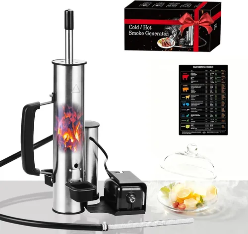 Miniatura 10 de Generador de humo para queso, tubo de humo para ahumador de pellets, fabricante de humo eléctrico portátil, accesorios de ahumador para exteriores