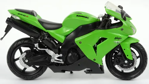 Miniatura 3 de New-Ray 1:12 Motocicleta 2006 Kawasaki Zx-10R- Moto deportiva, Verde