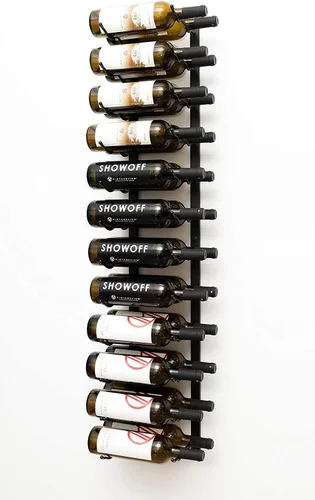 Miniatura 7 de Estante de vino flotante fácil de instalar Estante de vino vertical de montaje en pared Estante de vino comercial montado en la pared Estante