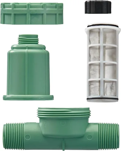 Miniatura 5 de Orbit 67798 Filtro regulador de presión de riego por goteo de 30 PSI Sistema MPT 3 en 1 con adaptador de bloqueo por goteo