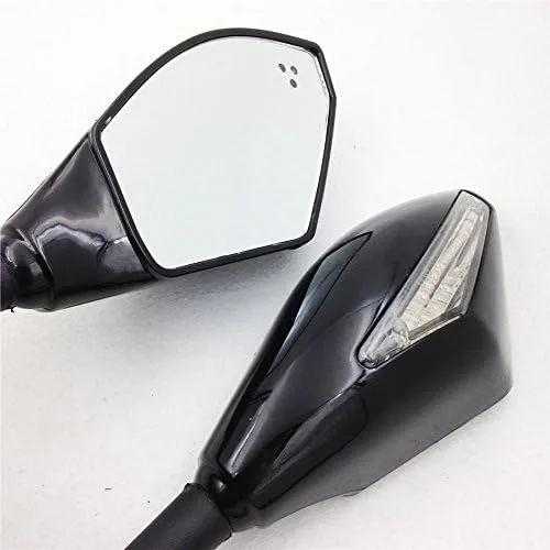 Miniatura 6 de SMT-Espejo LED azul para señal de giro compatible con Honda Cbr 125R 150R Suzuki Sv650S Katana Tl1000R [B00RW3OQGC]