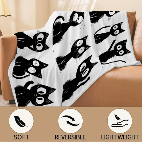 Miniatura 4 de Bonita manta de bulldog francés, ligera, acogedora y colorida con anillos flotantes, manta de regalo para mujeres y niñas, 40 x 50 pulgadas, manta
