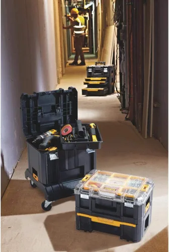 Miniatura 2 de Carrito Organizador de Almacenamiento de Herramientas DEWALT, Uso con Sistema TSTAK, Ruedas de Alta Resistencia para Rodar, Organizador para Sitios