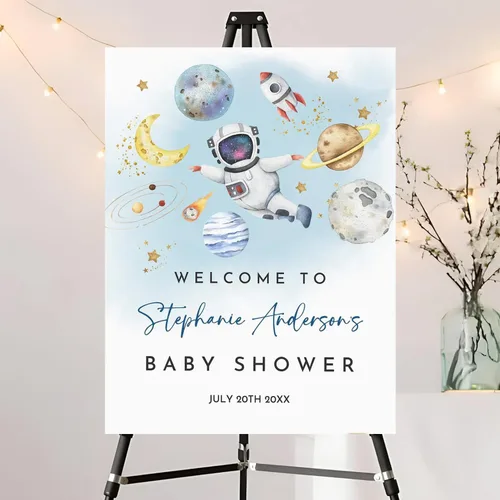 Miniatura 15 de Letrero de bienvenida con foto editable para baby shower, letrero moderno para baby shower, letrero con nombre personalizado para niño o niña