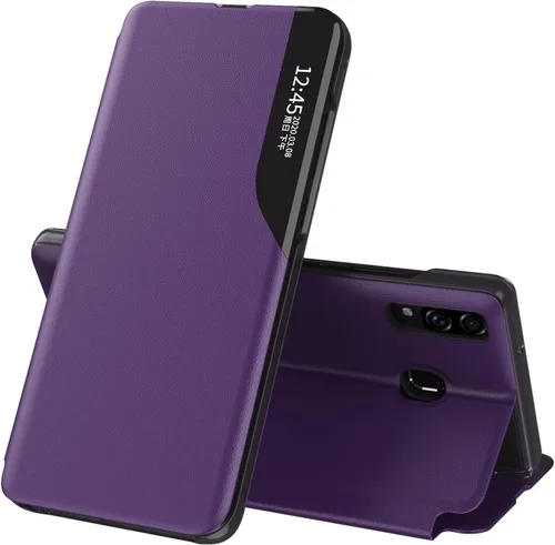 Miniatura 16 de Funda para Samsung Galaxy A71, Galaxy A71 Funda de piel transparente con función atril magnética con función atril, para mujeres y hombres, a prueba