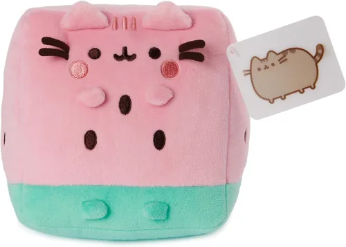 Miniatura 7 de GUND Pusheen - Peluche de sandía para gatos de 8 años en adelante, rosa/verde, 6 pulgadas
