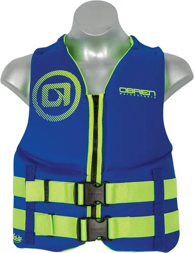 O'Brien Youth Traditional CGA Life Jacekt (55-85lbs) Azul/Verde