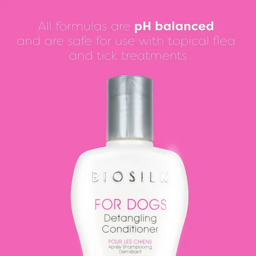 Miniatura 2 de BioSilk para Perros Acondicionador Desenredante Silk Therapy Acondicionador Desenredante para Perros de Pelo Enmarañado Sin Sulfatos ni Parabenos