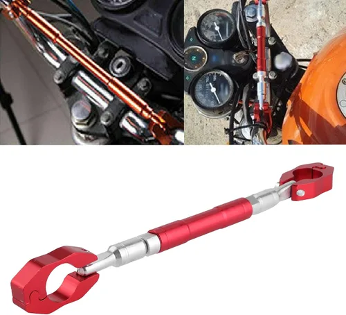 Miniatura 3 de Universal Manillar Barra transversal Ajustable 0.866 in 7/8in Fortalecido Cross Pad (rojo)