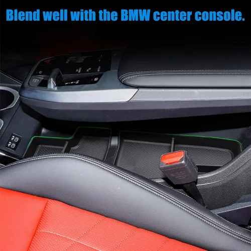 Miniatura 5 de Jaronx Compatible con la bandeja organizadora de consola central BMW X1 2023 2024 2025 2026 U11, 2 bandejas organizadora de consola inferior, caja