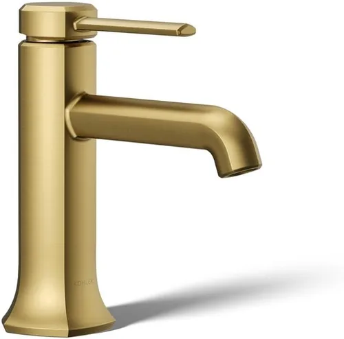Miniatura 14 de KOHLER 27000-4K-BMB - Grifo de baño de un solo mango con montaje de drenaje emergente, grifo de lavabo de baño de un agujero, 1.0 gpm, negro mate