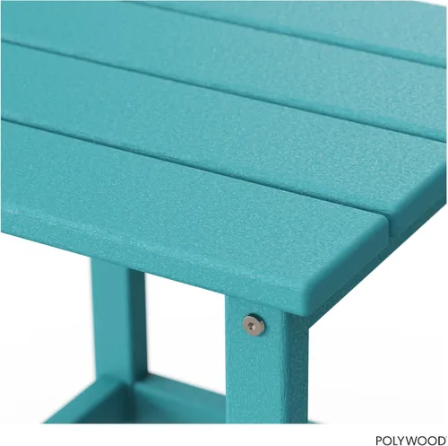Miniatura 6 de POLYWOOD Long Island - Mesa auxiliar de 18 pulgadas, Aruba
