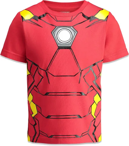 Miniatura 2 de Marvel Paquete de 4 camisetas deportivas de los Vengadores Spider-Man de Iron Man Thor Capitán América, para niños pequeños y grandes
