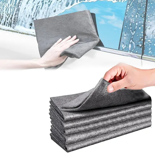 Miniatura 8 de Myhomepleasure - 5 paños de limpieza mágicos de microfibra, toallitas de limpieza, paño de limpieza mágico, paño de limpieza de ventanas (negro)