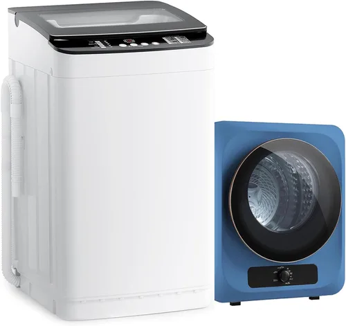 Miniatura 15 de Auertech Portable Washer and Dryer Combo Set, 14 lbs Fully Automatic Washing Machine & 1.5 Cu.Ft Portable Clothes Dryers, Built-in Drain Pump