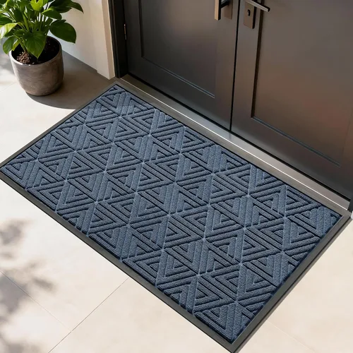Miniatura 13 de Yimobra Alfombra para Puerta Delantera Exterior Entrada 29.5x17, Impermeable Resistente Alfombras Exteriores para Puerta Delantera, Alfombra