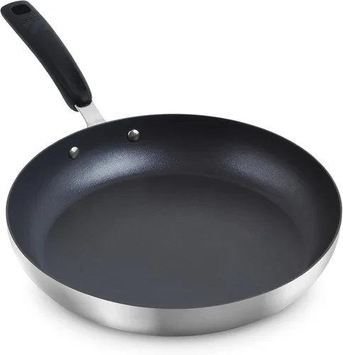Miniatura 10 de Zakarian x Dash TruPro® Juego de sartenes antiadherentes de acero inoxidable de tres capas, utensilios de cocina duraderos para cocinar todos