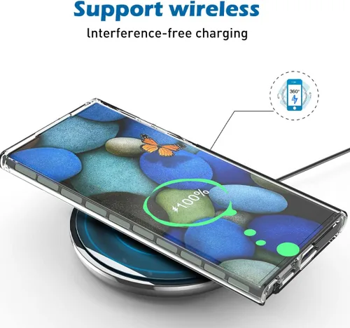 Miniatura 5 de AICase Funda transparente para Samsung Galaxy S22 Ultra de cuerpo completo, resistente, sin protector de pantalla, protección resistente, a prueba
