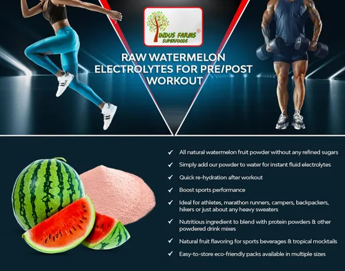 Miniatura 6 de Polvo de fruta de sandía natural, electrolitos instantáneos, suplemento para antes del entrenamiento y después del entrenamiento, potenciador