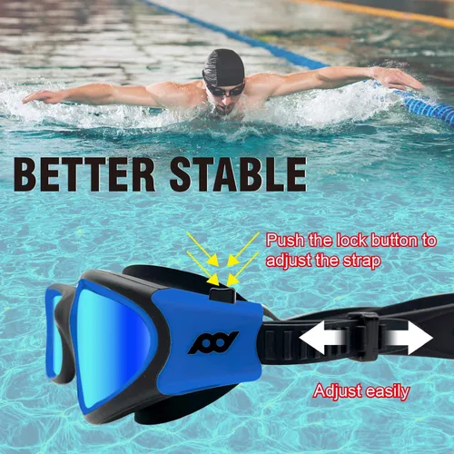 Miniatura 4 de POLARS DESIGN Gafas de natación, gafas de natación polarizadas antivaho para adultos, hombres y mujeres