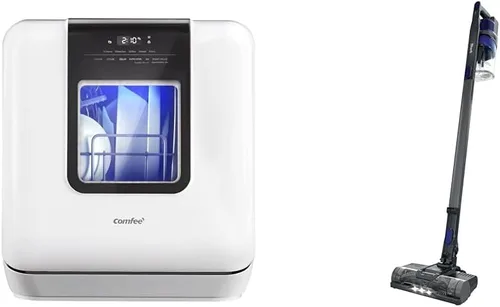 Miniatura 13 de COMFEE' Paquete de mini lavavajillas con BLACK+DECKER 2.0 pies cúbicos Lavadora portátil para apartamentos, casas rodantes y casas pequeñas