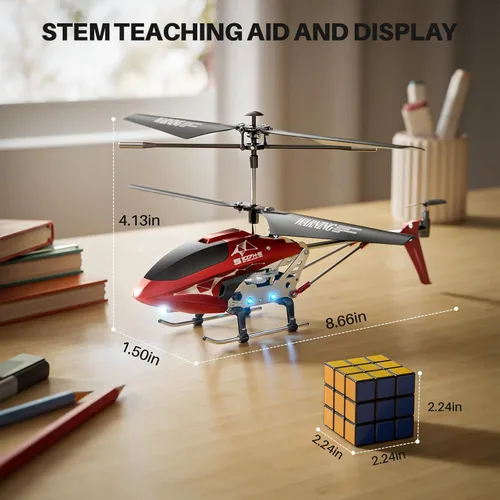 Miniatura 8 de SYMA S107H-E Helicóptero RC para niños de 8-12 años y principiantes, helicóptero de control remoto con retención de altitud, 2 modos de velocidad