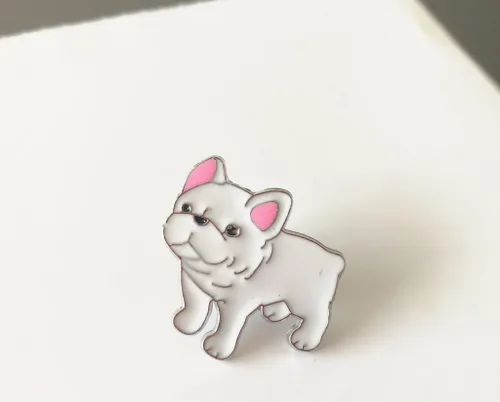Miniatura 76 de Broche de perro carlino encantador para mascotas, broche de ramillete de metal, placa de identificación para perro, regalo de cumpleaños de Navidad