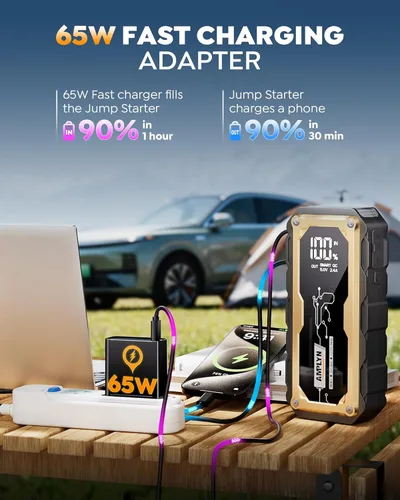 Miniatura 6 de Arrancador portátil del salto de 5000A DMI, arrancador del salto de la batería del coche 12V