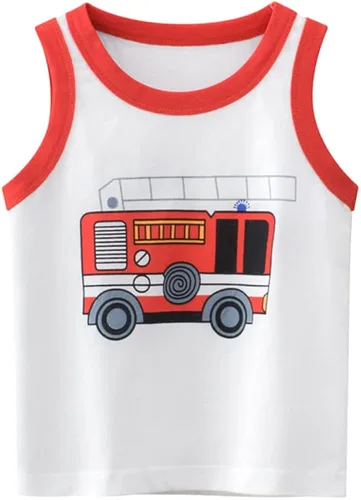 Miniatura 2 de AQEACARMON Juego de 3 camisetas sin mangas de dinosaurio para bebés