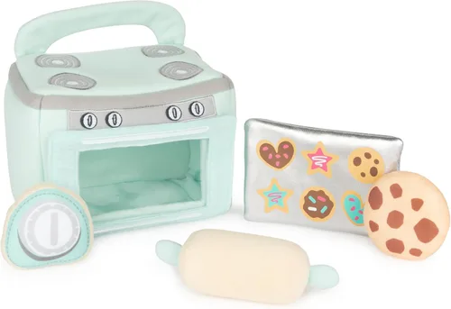 Baby GUND My First Baking - Juego de peluche con sonidos, sonajero, chirridos y arrugas, juguete sensorial de felpa ultrasuave para bebés y recién