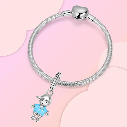 Miniatura 71 de Abalorios de plata de ley 925 con letras de la A ~ Z, para pulseras, collares, Día de San Valentín, Día de la Madre, joyería regalos para mujeres