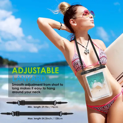 Miniatura 7 de MoKo Funda impermeable para tablet, bolsa seca compatible con iPad 10th, iPad Pro 11 2022, iPad 9/9.7/10.2, iPad mini 6/5/4/3, iPad Air 5/4, Air 3