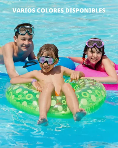 Miniatura 8 de Aegend Paquete de 2 gafas de natación para niños de 3 a 15 años, antivaho, anti-UV, visión amplia, impermeables, sin fugas, para niños y niñas
