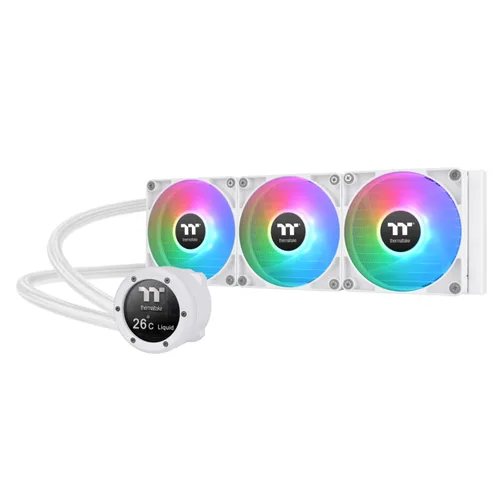 Miniatura 31 de Thermaltake TH420 ARGB Sync All-in-One Liquid Cooler Edición Nieve, AMD(AM5/AM4) Intel(LGA 1700/1200), Radiador de Alta Eficiencia de 420mm, Blanco