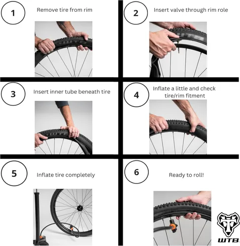 Miniatura 5 de WTB Bicycle Inner Tubes (26"/27.5"/29"/700c, 33/48mm Presta Valve) Mountain, Gravel, Road - Durable & Lightweight Butyl Rubber