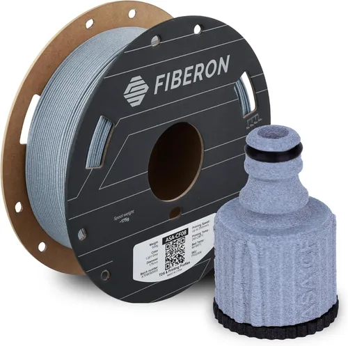 Miniatura 24 de Polymaker Fiberon PA612-ESD - Filamento para impresora 3D de 1.75 mm/17.6 oz, de nailon de fibra de carbono ESD-safe, resistente al calor a 302 °F
