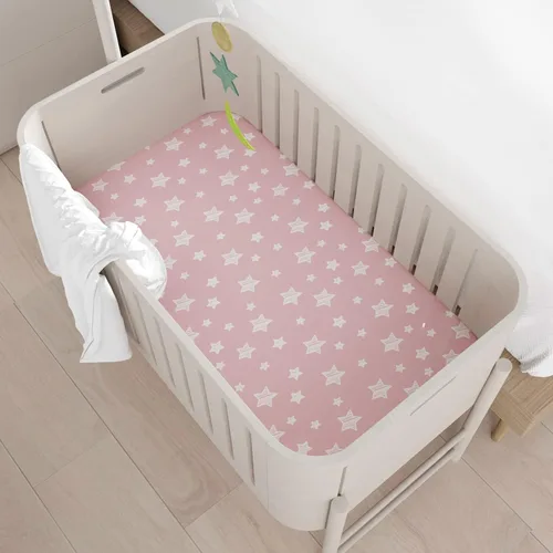 Miniatura 6 de Juego de 4 sábanas bajeras para cuna para niñas (38 x 24 pulgadas), compatibles con Dream on Me, Delta Porta Crib and Arms Reach ideal Cosleeper
