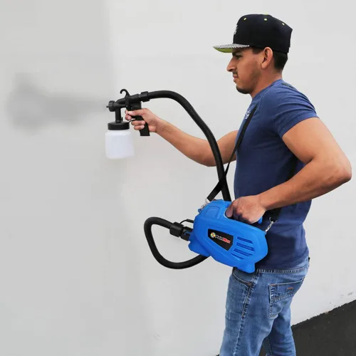 Miniatura 2 de Pistola pulverizadora de pintura eléctrica portátil de 650 W con 3 patrones de pulverización diferentes y contenedor desmontable de 27.1 fl oz