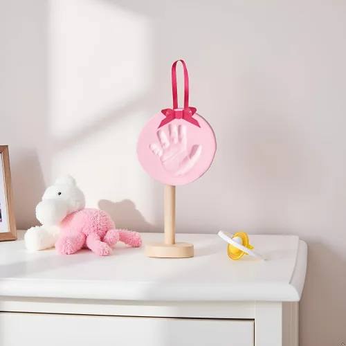 Miniatura 6 de Kit de adorno Pearhead Babyprints para la primera huella de mano o huella del bebé, fácil impresión de arcilla DIY sin hornear, regalo de recuerdo