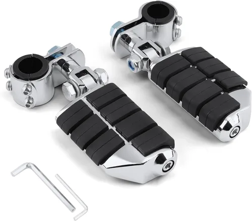 Reposapiés de motocicleta para carretera, estribos de autopista compatibles con Harley Touring, Yamaha, Honda, Suzuki, Kawasaki de 25 mm, 32 mm, 34