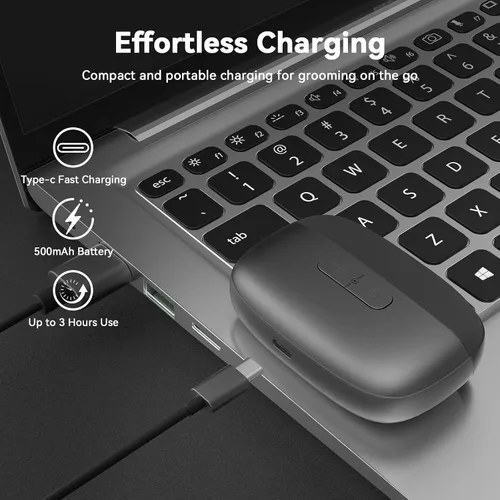 Miniatura 6 de Cortaúñas eléctrico para cortar uñas: pulidor de uñas automático 3 en 1 con luz LED, almacenamiento de clips, 2 velocidades, cortador de uñas