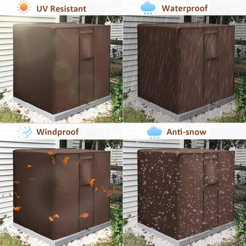 Miniatura 6 de Cubiertas de aire acondicionado para unidades exteriores, cubiertas de aire acondicionado para invierno al aire libre, se adapta hasta 24 x 24 x 22
