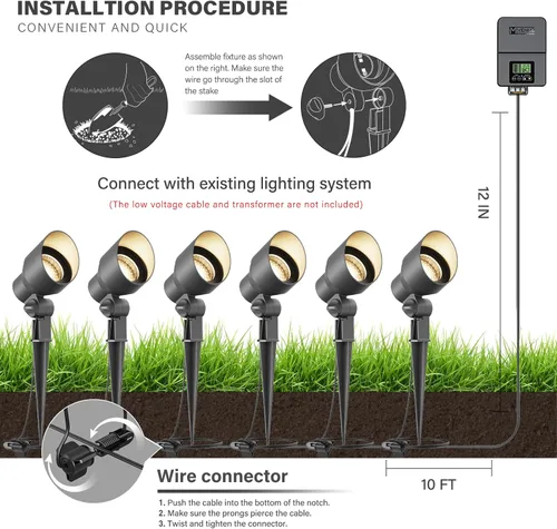 Miniatura 5 de VENUS MANUFACTURING Paquete de 6 luces halógenas de bajo voltaje con conectores rápidos, focos halógenos G4 de 20 W, 145 LM, 2800 K, diseño