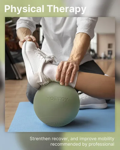 Miniatura 6 de YOTTOY Pelota de ejercicio pequeña, pelota de pilates de 9 pulgadas con tecnología antiestallido para estabilidad, ideal para yoga, pilates, terapia