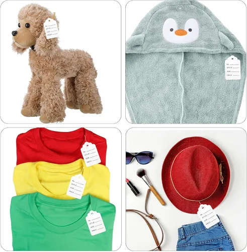 Miniatura 6 de Honoson 2006 piezas de etiquetas de precio para ropa con pistola, incluye 1 pistola para etiquetas de precio de prendas con 5 agujas de acero, 500