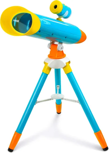 Little Experimenter Telescopio Proyector para Niños, Telescopios para Niños y 24 Imágenes del Espacio, Libro Educativo Incluido, Juguetes