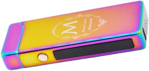 Miniatura 6 de Encendedor eléctrico personalizado para regalo de velas, resistente al viento, recargable por USB, doble arco para camping, Navidad, Día del Padre