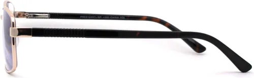 Miniatura 2 de Gafas de lectura progresivas progresivas de metal clásico con bisagra de resorte rectangular para hombre