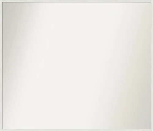 Miniatura 668 de Amanti Art Espejo de baño blanco para sobre el fregadero, 32 x 45 pulgadas, espejo de tocador rectangular blanco esbelto, marco de madera moderno